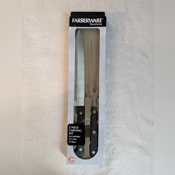 NIB Farberware Traditions 2 Piece Carving Set - Picture 1 of 4